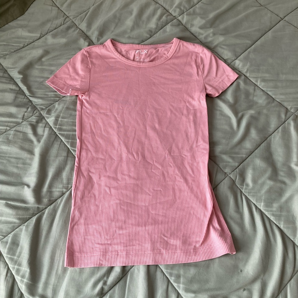 Pink active wear shirt
